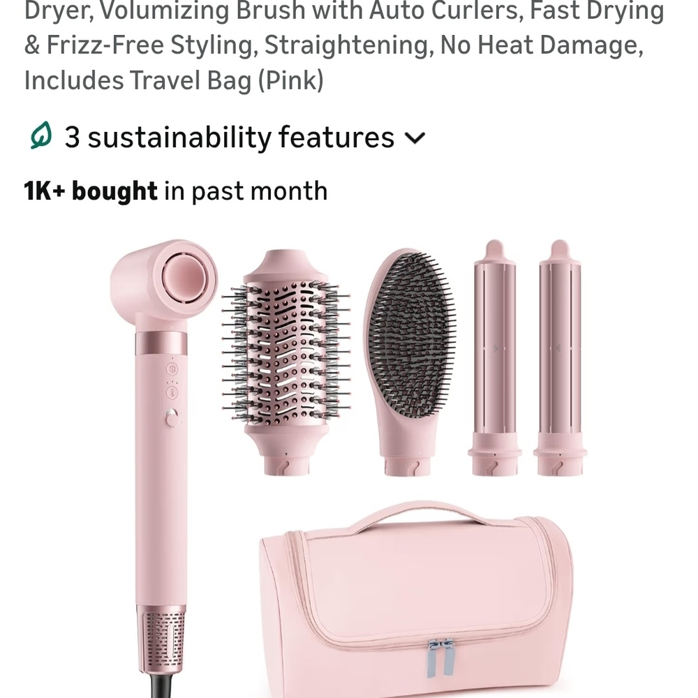 MESCOMB 5 in 1 Hot Air Styler Wrap, High-Speed Hair Styler